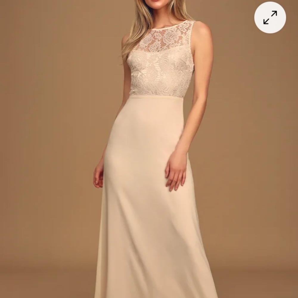 Cream colored Gardenia floor length gown🤩❣️